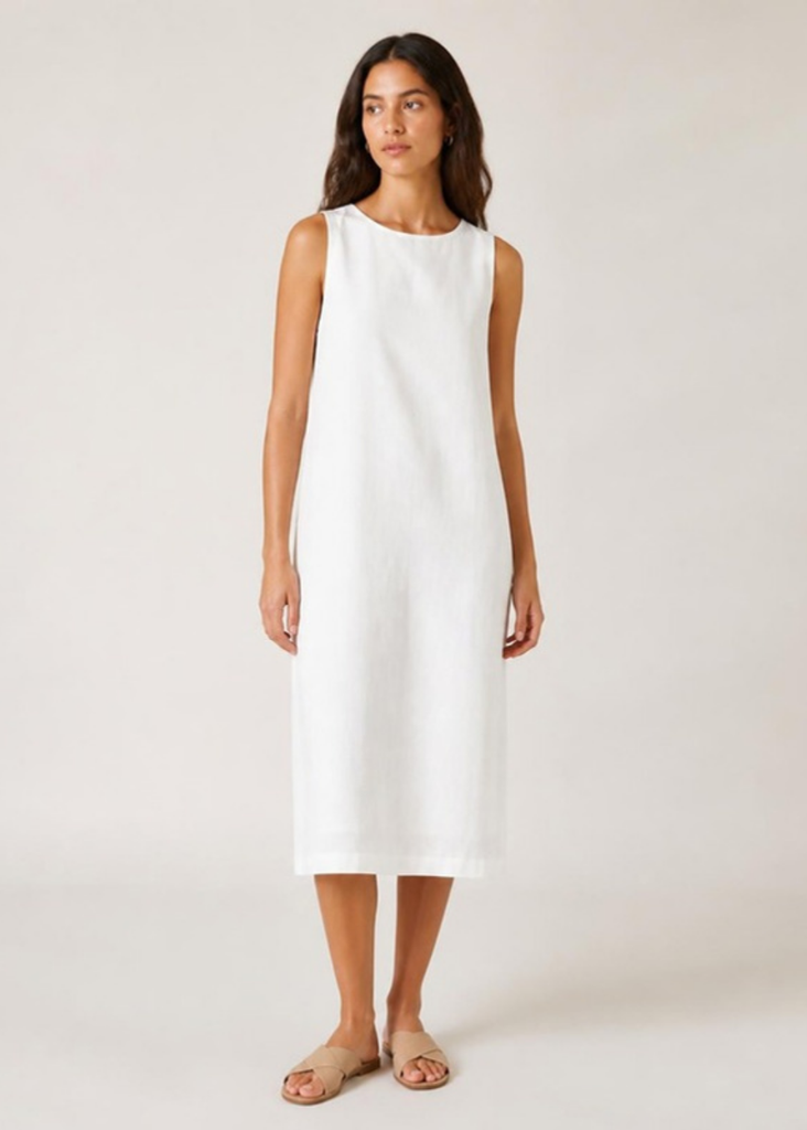 [MARIA-68C] Vestido midi sin mangas