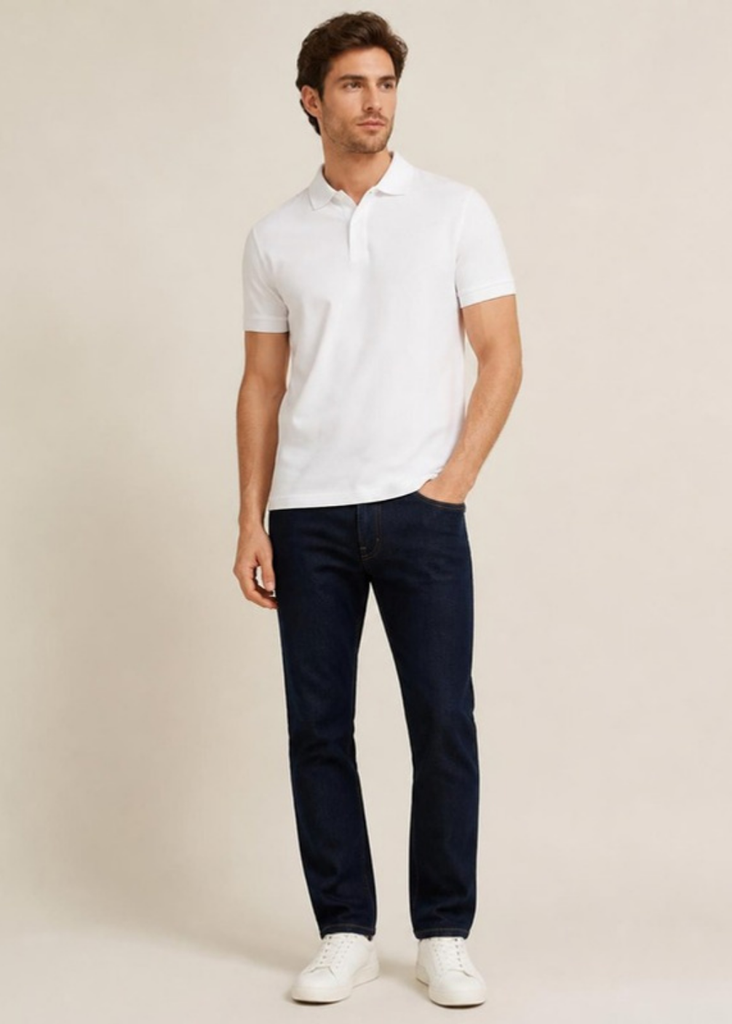 [JARED-29] Camsta Polo Cab S-Xl Blc/Ngr