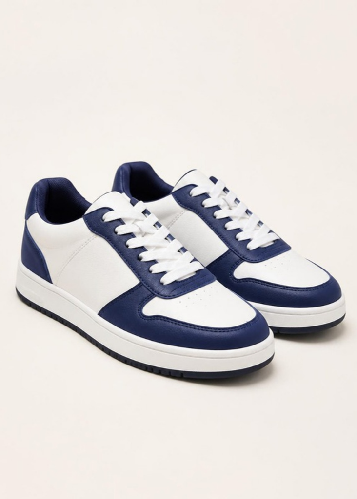 [MARBE-25B] Tennis Cab 40-45 Cge/Cfe, Blc/ (Blanco / Azul Oscuro)