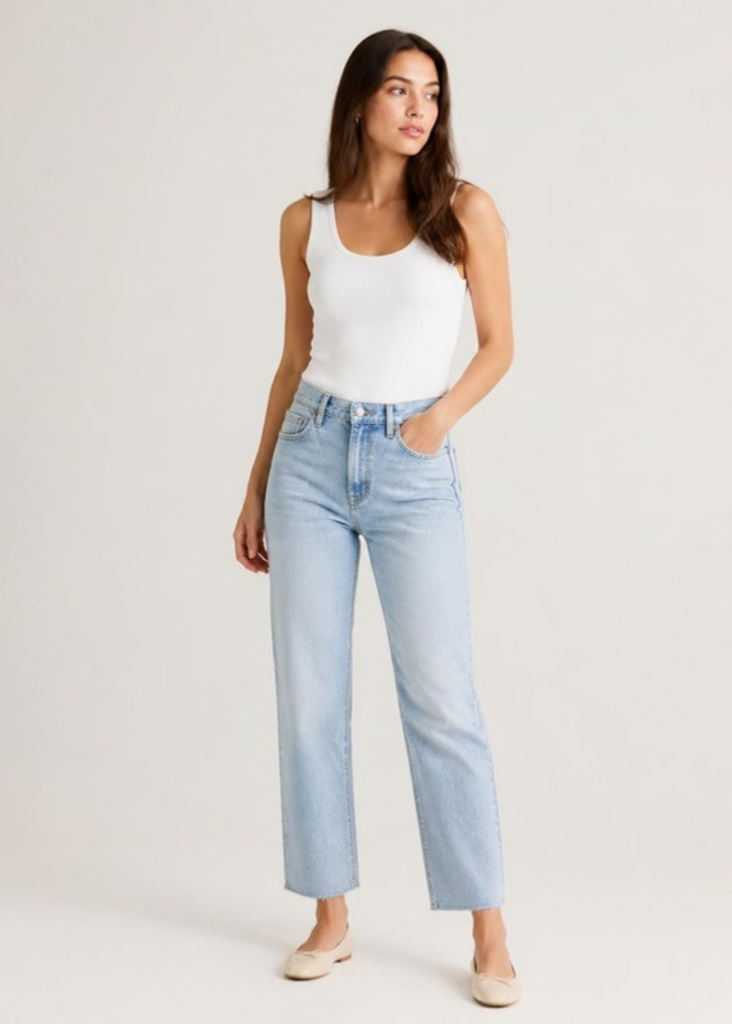 [SELENA-79C] Jeans petite straight